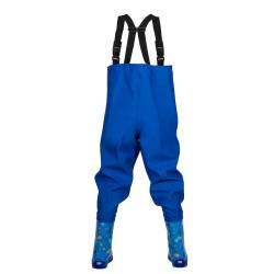 spodniobuty dziecięce Niebieski z kaloszem kosmos