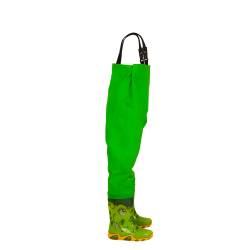 spodniobutki dziecięce Zielony z kaloszem krokodyl